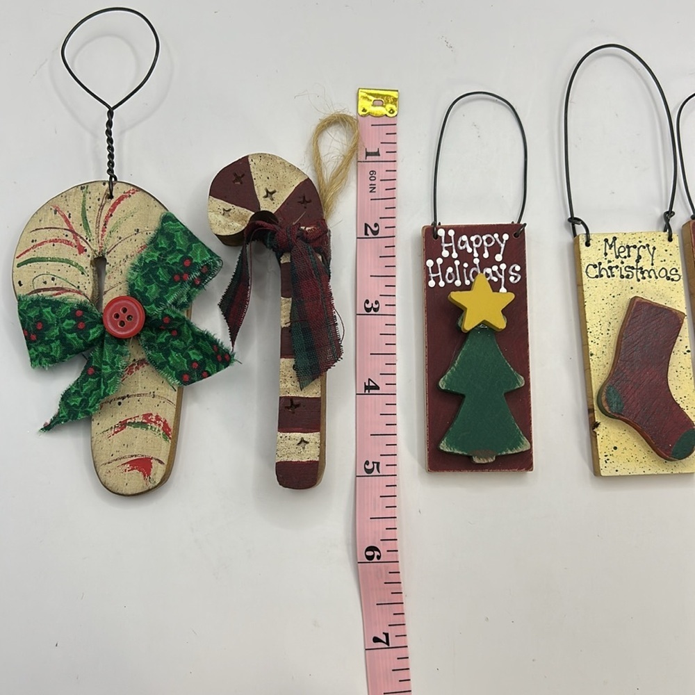 Wooden Holiday Ornaments Set.  Handmade - Picture 12 of 12